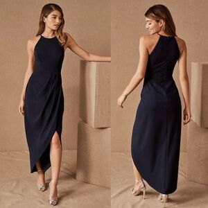 BHLDN Marceau Dress Navy Blue
